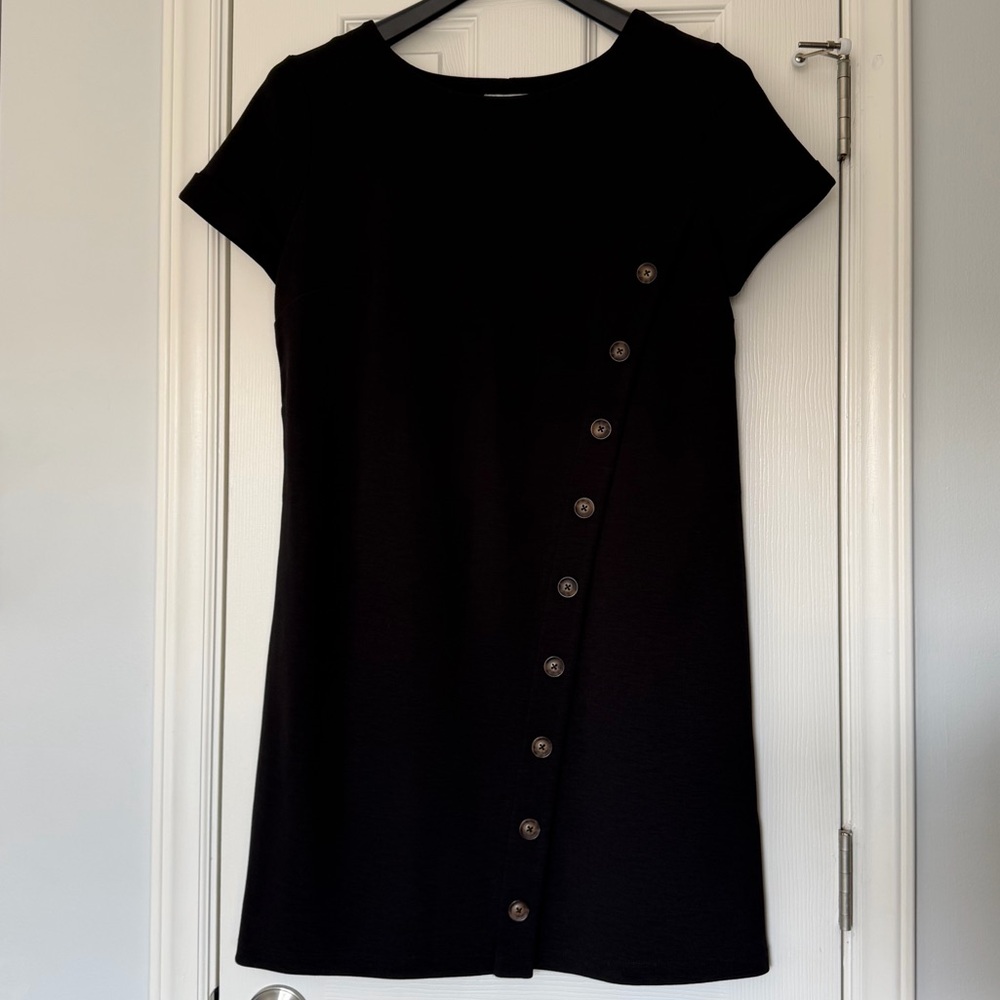 Black Dress with Buttons